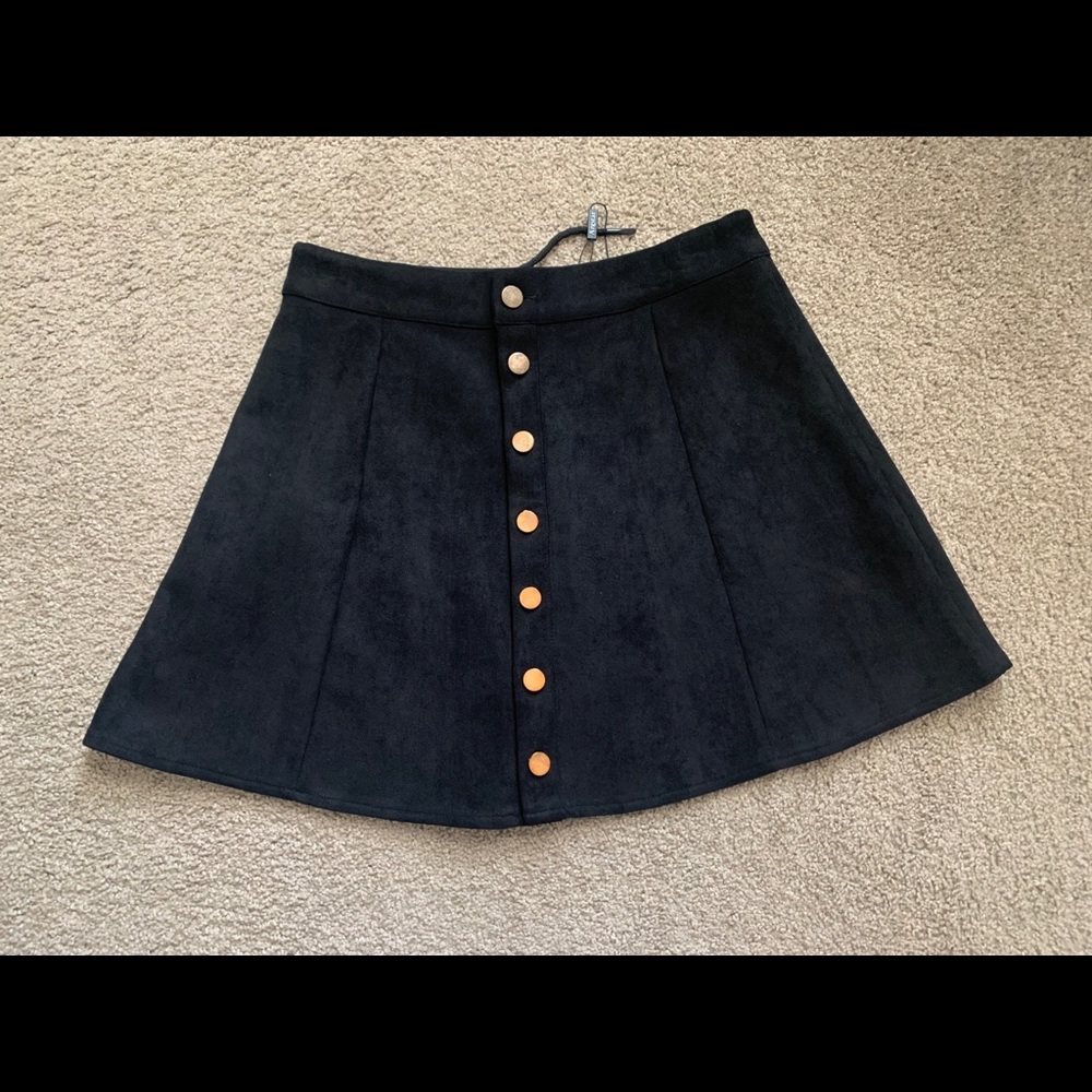 A-Line Button Up Skirt